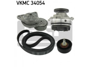 SKF VKMC 34054 vandens siurblys + V formos rumbuotas diržas, komplektas 
 Diržinė pavara -> Dirželio skriemulys
1013197, 1049577, 1050417, 1053879