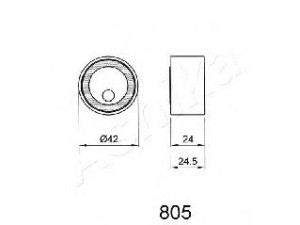 ASHIKA 45-08-805 įtempiklis, paskirstymo diržas 
 Diržinė pavara -> Paskirstymo diržas/komplektas -> Dirželio įtempiklis (įtempimo blokas)
12810-86500, 12810-86501