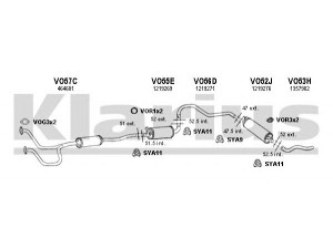 KLARIUS 960038U išmetimo sistema 
 Išmetimo sistema -> Išmetimo sistema, visa
