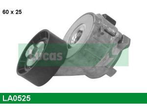 LUCAS ENGINE DRIVE LA0525 įtempiklio skriemulys, V formos rumbuotas diržas 
 Diržinė pavara -> V formos rumbuotas diržas/komplektas -> Įtempiklio skriemulys