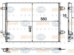 HELLA 8FC 351 319-421 kondensatorius, oro kondicionierius 
 Oro kondicionavimas -> Kondensatorius
3C0 820 411 G, 3C0 820 411 J