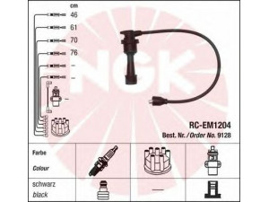 NGK 9128 uždegimo laido komplektas
MD 192 925, MD 192 995, MD134754
