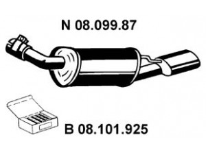 EBERSPÄCHER 08.099.87 galinis duslintuvas
58 52 083