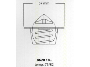 TRISCAN 8620 1882 termostatas, aušinimo skystis 
 Aušinimo sistema -> Termostatas/tarpiklis -> Thermostat
1337.47, 9150072380, 9150072380