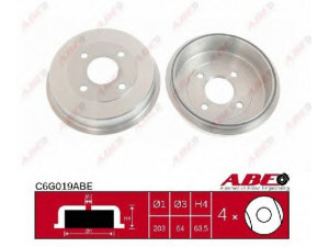 ABE C6G019ABE stabdžių būgnas 
 Stabdžių sistema -> Būgninis stabdys -> Stabdžių būgnas
6 837 963, 6837963
