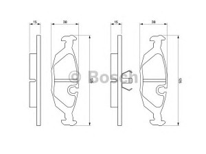 BOSCH 0 986 460 996 stabdžių trinkelių rinkinys, diskinis stabdys 
 Techninės priežiūros dalys -> Papildomas remontas
50 55 967, 89 61 856, 89 67 101