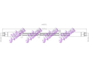 Brovex-Nelson H4571 stabdžių žarnelė 
 Stabdžių sistema -> Stabdžių žarnelės
60588007, 60588022, 606201007, 60588022