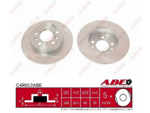 ABE C4R012ABE stabdžių diskas 
 Dviratė transporto priemonės -> Stabdžių sistema -> Stabdžių diskai / priedai
6025304079, 6025370406