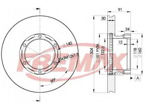 FREMAX BD-4240 stabdžių diskas 
 Stabdžių sistema -> Diskinis stabdys -> Stabdžių diskas
669 421 0112, 669 421 0612