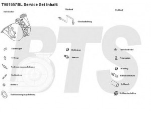 BTS Turbo T981557BL kompresorius, įkrovimo sistema 
 Išmetimo sistema -> Turbokompresorius