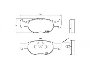 BREMBO P 23 073 stabdžių trinkelių rinkinys, diskinis stabdys 
 Techninės priežiūros dalys -> Papildomas remontas
71752982, 77362170, 9948408, 9948410