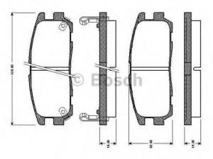 BOSCH 0 986 TB2 237 stabdžių trinkelių rinkinys, diskinis stabdys 
 Techninės priežiūros dalys -> Papildomas remontas
97039269, 1605019, 1605851, 9739269