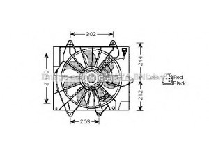 AVA QUALITY COOLING CR7512 ventiliatorius, radiatoriaus 
 Aušinimo sistema -> Oro aušinimas
5096197AA