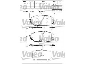 VALEO 601308 stabdžių trinkelių rinkinys, diskinis stabdys 
 Techninės priežiūros dalys -> Papildomas remontas
58101-3JA50, 581013JA50, 58302-3JA50