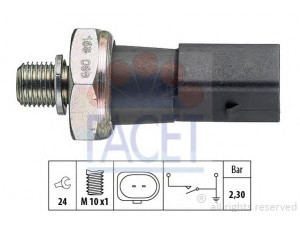 FACET 7.0190 alyvos slėgio jungiklis 
 Variklis -> Variklio elektra
059 919 081 D, 059 919 081 G, 06E 919 081 G