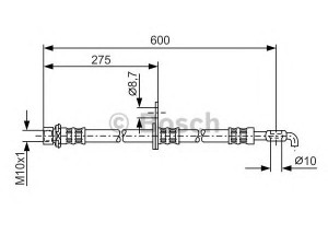 BOSCH 1 987 476 229 stabdžių žarnelė 
 Stabdžių sistema -> Stabdžių žarnelės
90080 94199, 90947 02D22