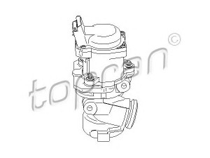 TOPRAN 722 663 ERG vožtuvas 
 Kuro mišinio formavimas -> Išmetimo emisijos valdymas -> Išmetamųjų dujų recirkuliacija -> EGR vožtuvas/įsiurbimo kolektorius
9660276280, 9672880080, 1618 59