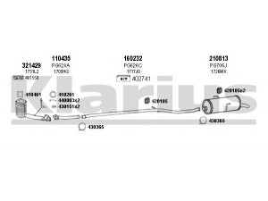 KLARIUS 630809E išmetimo sistema