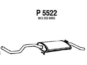 FENNO P5522 galinis duslintuvas 
 Išmetimo sistema -> Duslintuvas
6K0253609E, 6K5253609E, 6K5253609F