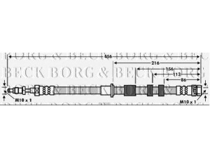 BORG & BECK BBH7583 stabdžių žarnelė 
 Stabdžių sistema -> Stabdžių žarnelės
1682557