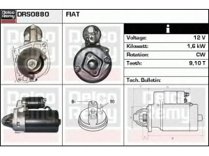 DELCO REMY DRS0880 starteris 
 Elektros įranga -> Starterio sistema -> Starteris
4392461, 5933930, 7587118, 7597118