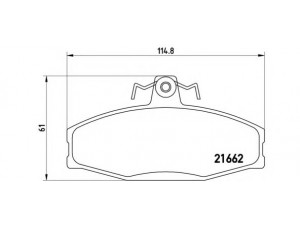BREMBO P 85 022 stabdžių trinkelių rinkinys, diskinis stabdys 
 Techninės priežiūros dalys -> Papildomas remontas
115430261, 115430284, 115430285