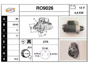 SNRA RO9026 starteris