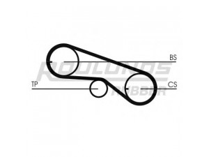 ROULUNDS RUBBER RR1352 paskirstymo diržas 
 Techninės priežiūros dalys -> Papildomas remontas
MD008961, MD008969, MD009651, MD040756