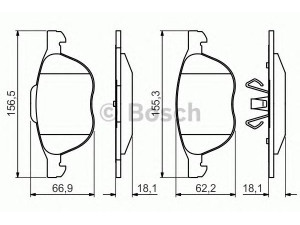 BOSCH 0 986 495 215 stabdžių trinkelių rinkinys, diskinis stabdys 
 Techninės priežiūros dalys -> Papildomas remontas
1223682, 1321517, 1360305, 1508074