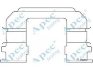 APEC braking KIT1004 priedų komplektas, stabdžių trinkelė 
 Stabdžių sistema -> Būgninis stabdys -> Dalys/priedai