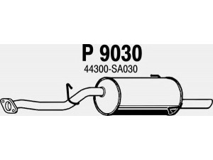 FENNO P9030 galinis duslintuvas 
 Išmetimo sistema -> Duslintuvas
44300-FC030, 44300-SA030
