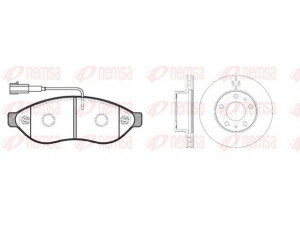 REMSA 81237.00 stabdžių rinkinys, diskiniai stabdžiai 
 Stabdžių sistema -> Diskinis stabdys -> Stabdžių remonto rinkinys