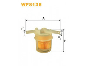 WIX FILTERS WF8136 kuro filtras 
 Techninės priežiūros dalys -> Papildomas remontas
16900SE0000, 16900SE0003, 16900SE0004