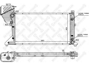 STELLOX 10-25880-SX radiatorius, variklio aušinimas 
 Aušinimo sistema -> Radiatorius/alyvos aušintuvas -> Radiatorius/dalys
9015003800, A9015003800