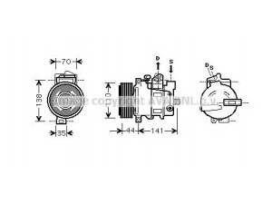 AVA QUALITY COOLING MSK401 kompresorius, oro kondicionierius 
 Oro kondicionavimas -> Kompresorius/dalys
0012300711