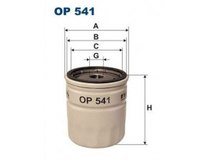FILTRON OP541 alyvos filtras 
 Techninės priežiūros dalys -> Techninės priežiūros intervalai
OK120, MLS000530, 5005571, 5005804