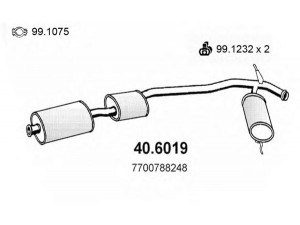 ASSO 40.6019 vidurinis duslintuvas 
 Išmetimo sistema -> Duslintuvas
7700788248
