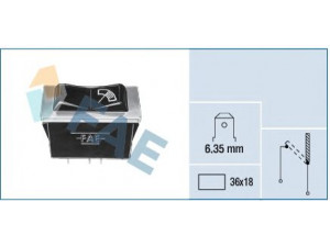 FAE 62300 jungiklis, valymo intervalo valdiklis 
 Priekinio stiklo valymo sistema -> Jungiklis/relė
0053116800, 30346E, SG-71461000