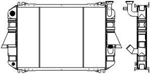 SAKURA  Automotive 1341-0308 radiatorius, variklio aušinimas
