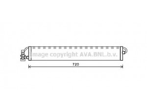 AVA QUALITY COOLING PR3078 alyvos aušintuvas, automatinė transmisija 
 Transmisija -> Automatinė pavarų dėžė -> Radiatorius
95830701500, 7P0317019