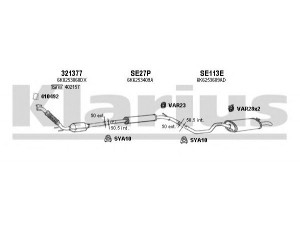 KLARIUS 790282U išmetimo sistema 
 Išmetimo sistema -> Išmetimo sistema, visa
