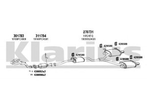 KLARIUS 420221E išmetimo sistema 
 Išmetimo sistema -> Išmetimo sistema, visa