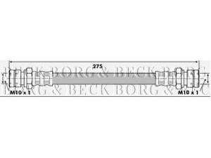 BORG & BECK BBH6414 stabdžių žarnelė 
 Stabdžių sistema -> Stabdžių žarnelės
113611775, 211611775B, 113611775