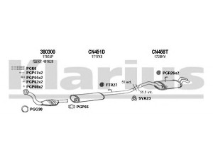 KLARIUS 180763U išmetimo sistema 
 Išmetimo sistema -> Išmetimo sistema, visa