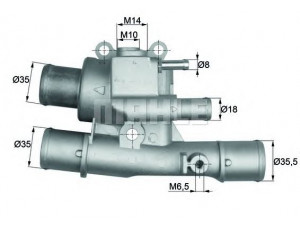 MAHLE ORIGINAL TI 124 88 termostatas, aušinimo skystis 
 Aušinimo sistema -> Termostatas/tarpiklis -> Thermostat
46416424, 46464991, 46464992, 46465699