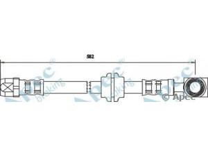 APEC braking HOS3055 stabdžių žarnelė 
 Stabdžių sistema -> Stabdžių žarnelės
34321503079, 34106779817, 34306794002