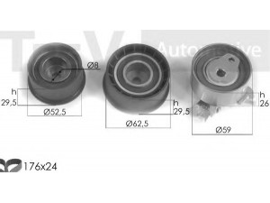 TREVI AUTOMOTIVE KD1073 paskirstymo diržo komplektas 
 Techninės priežiūros dalys -> Papildomas remontas
1606193, 93174262, 93174262, 93174262
