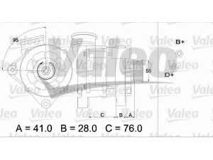VALEO 436410 kintamosios srovės generatorius 
 Elektros įranga -> Kint. sr. generatorius/dalys -> Kintamosios srovės generatorius
12 31 1 738 069, 12311738068, 12311738069