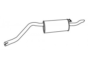 WALKER 17082 galinis duslintuvas 
 Išmetimo sistema -> Duslintuvas
GEX33461, GEX33461