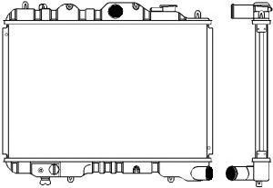 SAKURA  Automotive 1161-0210 radiatorius, variklio aušinimas